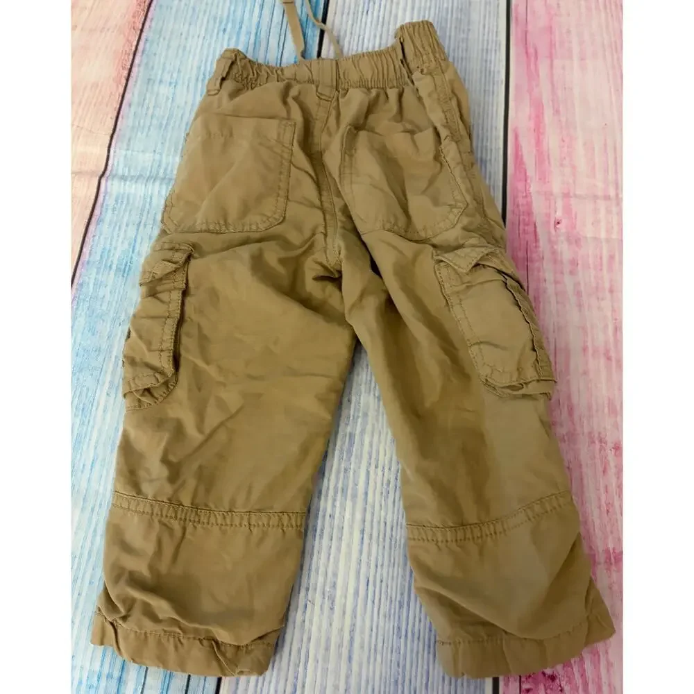 Gymboree Boys Khaki Cargo Pants 18-24 Months VGUC